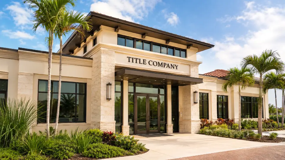 Fachada de uma Title Company na Flórida